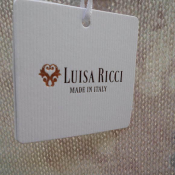 Luisa Ricci Knit Vest Sweater Italy S Sleeveless NWT - Picture 4 of 7